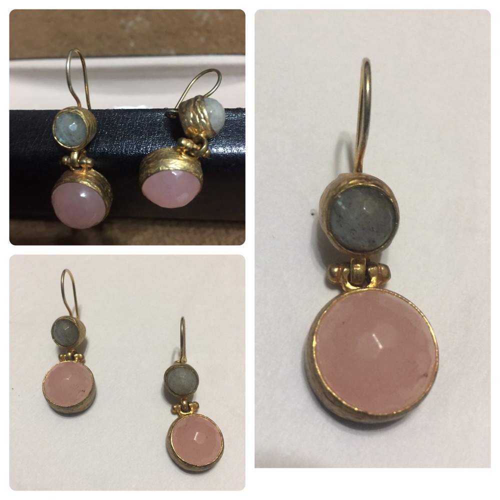 Vintage pair of drop Turkey Earrings